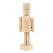 Figurine en bois avec couronne, 13 cm