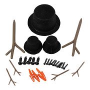 Ensemble d'accessoires chapeaux, nez et branches pour argile