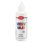 Autocollant de couleur pour fenêtre et peinture pour verre – Blanc, 90 ml