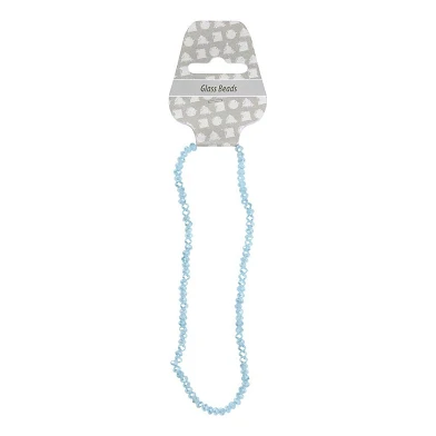Perles à Facettes Bleu Mer, 100pcs.