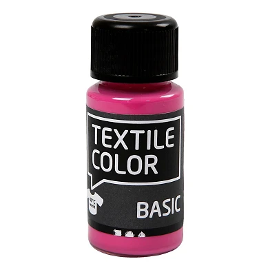 Peinture textile semi-opaque Textile Color - Rose, 50 ml