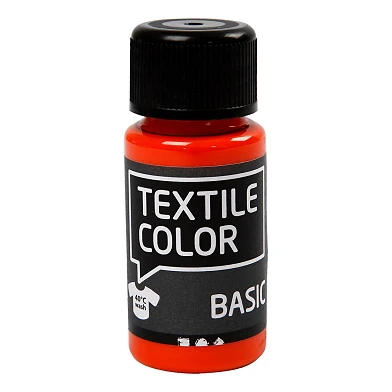 Peinture textile semi-opaque Textile Color - Orange, 50 ml