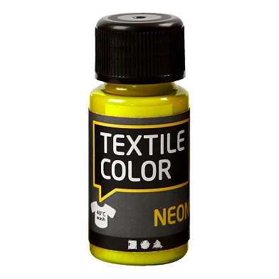 Peinture textile opaque Textile Color - Jaune fluo, 50 ml