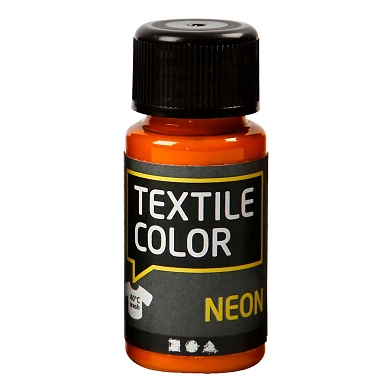 Peinture textile opaque Textile Color - Orange fluo, 50 ml