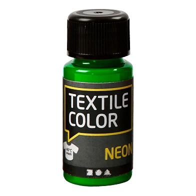 Textile Color Deckende Textilfarbe – Neongrün, 50 ml