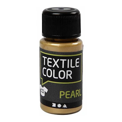 Peinture textile opaque Textile Color - Nacre dorée, 50 ml