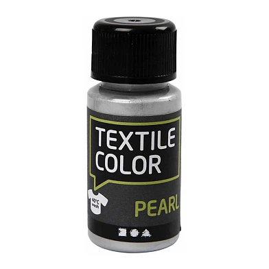 Peinture textile opaque Textile Color - Nacre argentée, 50 ml