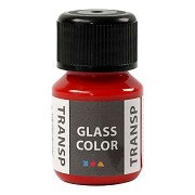 Peinture transparente pour verre - Rouge, 30 ml