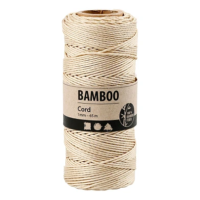 Bamboekoord Off-white, 65m