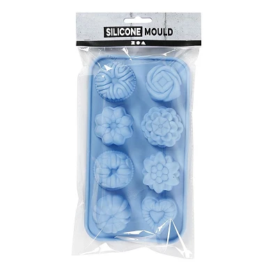 Silikon-Gussform Cupcakes Blau