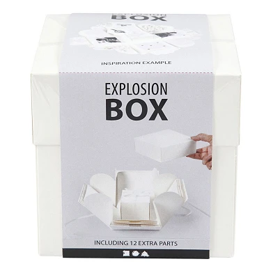 Explosionsbox Geschenkbox Off-White Set