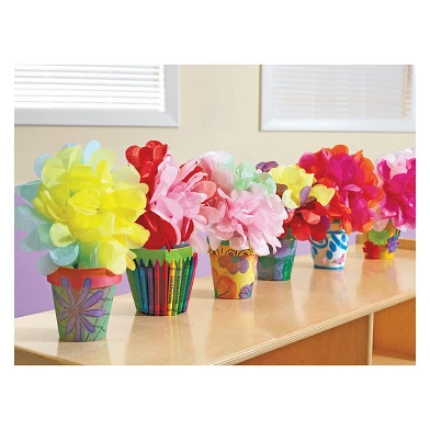 Colorations - Dekorieren Sie Ihren eigenen Blumentopf aus Pappmaché, 10er-Set