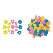 Colorations - Autocollants en mousse Fleurs Glitter, 120 pcs.