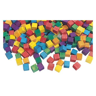 Colorations - Blocs de cubes en bois colorés, 196e.