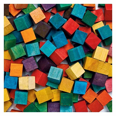 Colorations - Farbige Holzwürfelblöcke, 196 Stück.