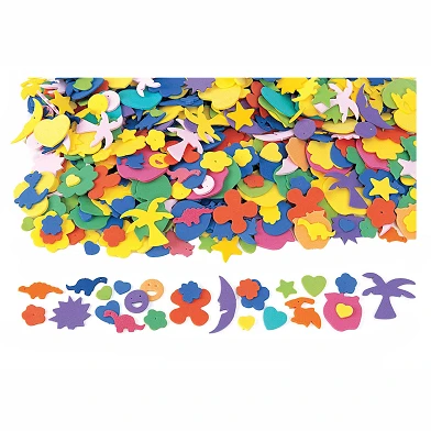 Colorations - Figurines amusantes en mousse, 1000 pièces.