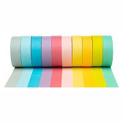 Colorations - Washi Tape Couleurs Pastel, Lot de 10