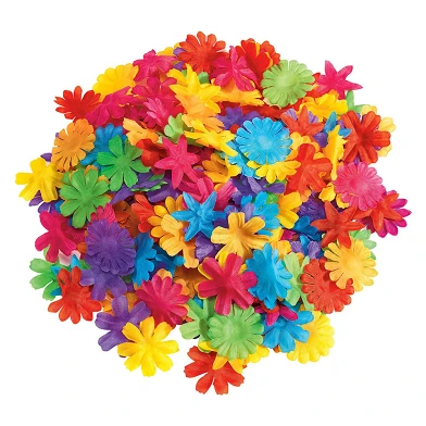 Colorations - Fleurs en tissu colorées, 300 pièces.