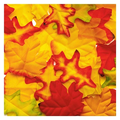 Färbungen - Herbstblätter aus Stoff, 200 Stück.
