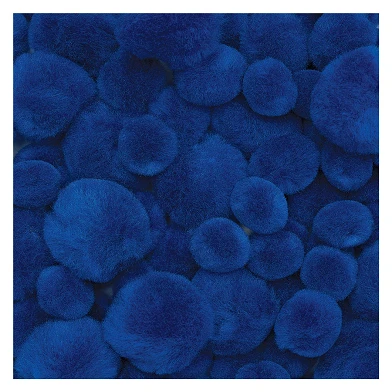 Färbungen - Pom Pomps Blau, 100 Stück.