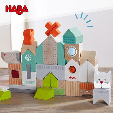 Blocs de construction Haba - Chien et Chat (31 pièces)