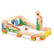 Wonderworld Holz-Kugelbahn-Boost-Up-Strecke
