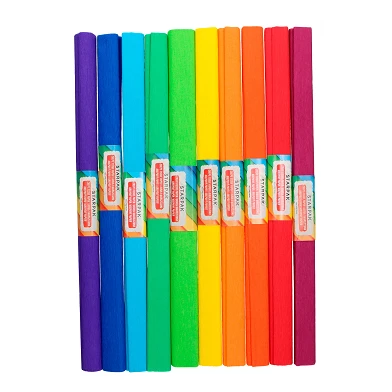 Krepppapier Rainbow, Set mit 10 Farben