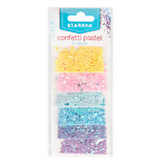 Glitter Konfetti Pastell 2g, 6 Farben