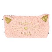 Federmäppchen Katze Rosa