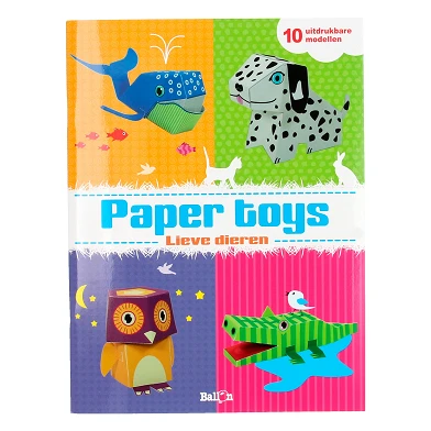 Paper Toys Knutselboek - Dieren
