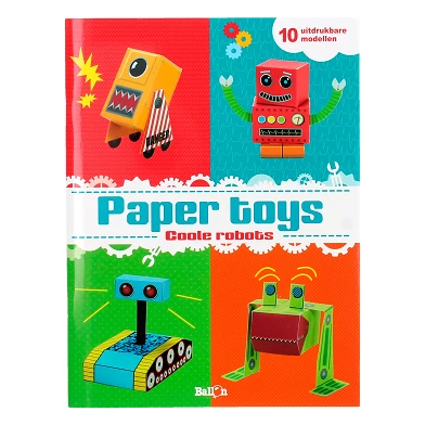 Livre d'artisanat Paper Toys - Robots sympas