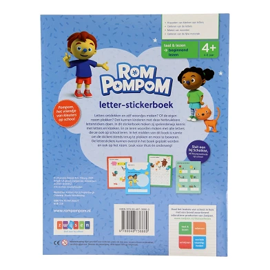 Rompompom Letter-stickerboek