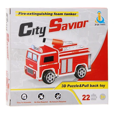 Puzzle 3D Camion de pompiers