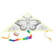 Färbe deinen eigenen Drachen - Schmetterling
