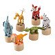 Houten Drukfiguur Jungle Dieren