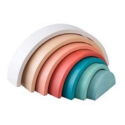 Hölzerner Regenbogen - Pastell