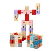 Schaltpuzzle Roboter aus Holz