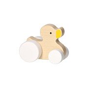 Figurine de jeu en bois - Canard sur roues