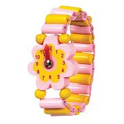 „Holzblume“ Armbanduhr