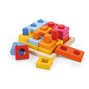 Holzstapelspielzeug Rainbow Blocks
