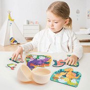 Lobbes-Dino Puzzels in Ei (3 puzzels van 6 stukjes)-aanbieding Lobbes-Dino Puzzels in Ei (3 puzzels van 6 stukjes)-aanbieding
