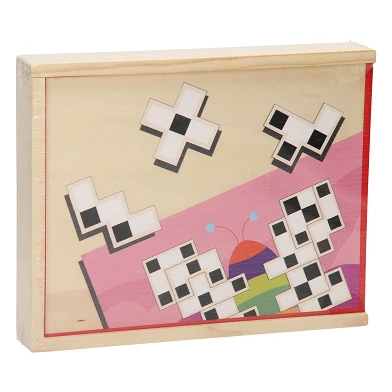 Holz-Tier-Mosaik-Box