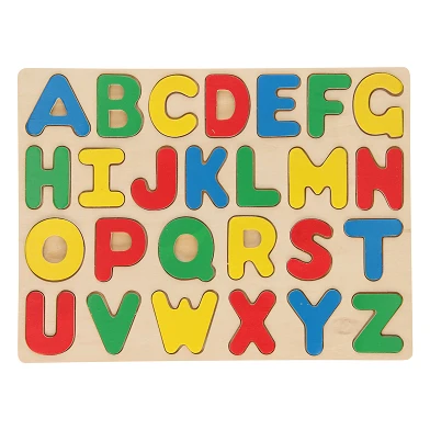 Puzzle alphabet en bois, 26 pièces.