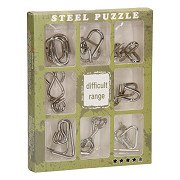 Metall-Gehirnpuzzle, 9-teilig. ****