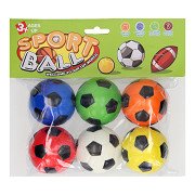 Foam Voetballen, 6st.