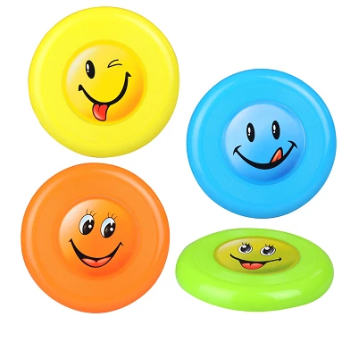 Frisbee avec visage souriant