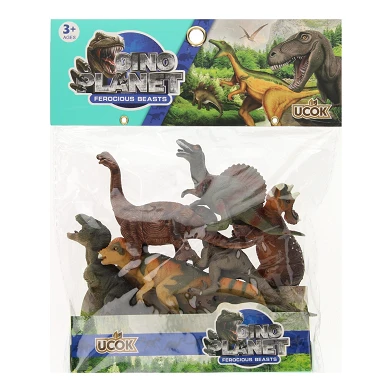 Dinosaurier Luxus-Spielset, 6-tlg.