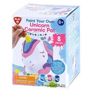Play Paint your own Ceramic Unicorn Pot, 8-tlg.
