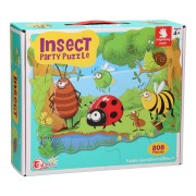 Méga puzzle Fête des insectes, 208 pièces. (90x64cm)