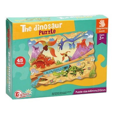 Bodenpuzzle Dinosaurier, 45 Teile.